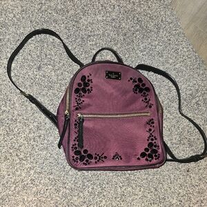 Kate Spade Black and Purple Backpack